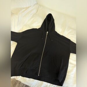 H&M Black Zip-Up Hoodie